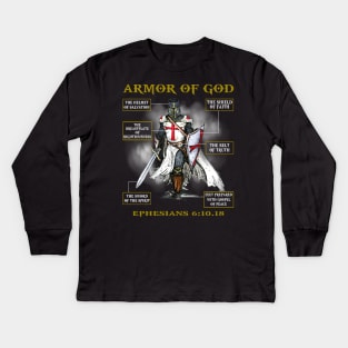 Armor Of God Kids Long Sleeve T-Shirt
